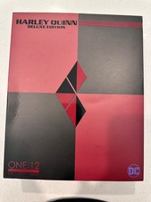 Authentic Mezco Toyz One 12 Collective Deluxe Jester Harley Quinn Figure Open