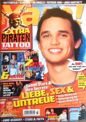 YAM! 37- 3.9. 2003 BAFFY Beginner Britney Spears Jennifer Aniston Brad Pitt BLUE