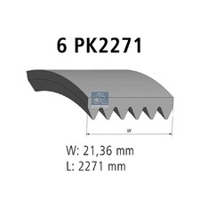 Keilrippenriemen für Opel Omega A V87 Senator B V88 Vectra J89 | 26227505