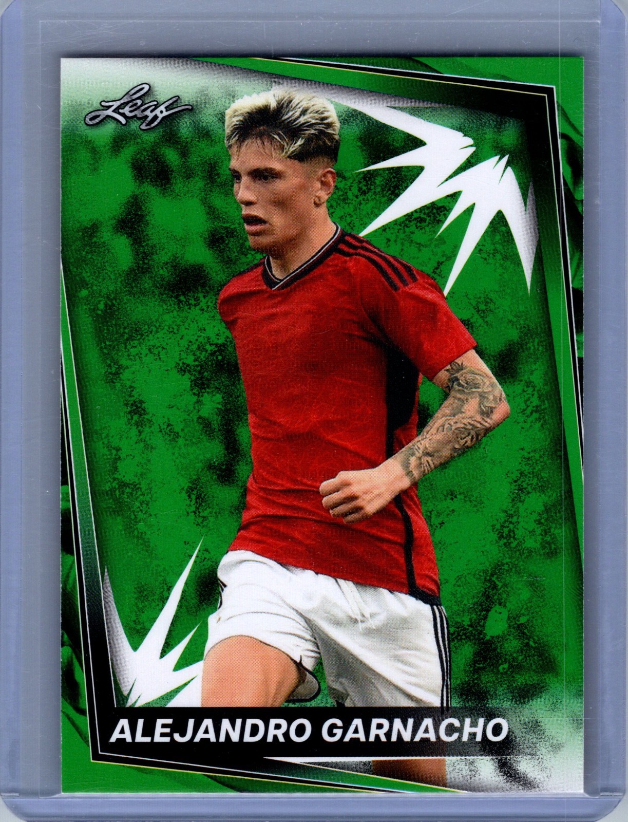 Alejandro Garnacho 2024 Leaf Soccer Green #1