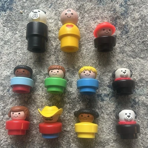 Fisher Price Little People Chunky Figures 1990 Vintage Lot of 9 - Plus 2 from 84