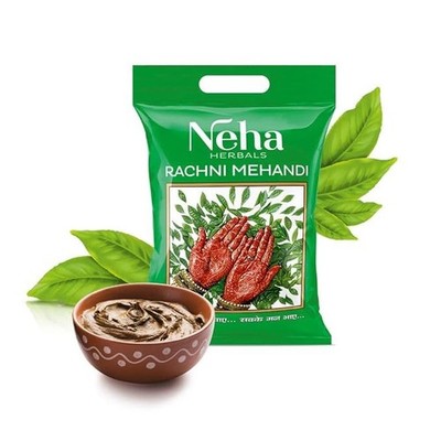 Henna Neha Rachna Mehandi Powder Hairs organic color Natural 100% ORGANIC 250g