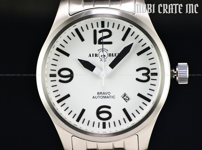 #ad Rare Air Blue By Deep Blue Men#x27;s 44mm BRAVO Automatic Sapphire SS Watch $269.99