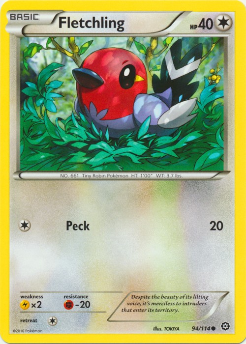 Fletchling - 94/114 - Common LP Steam Siege
