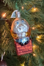 Vintage Christmas Glass Ornament Humpty Dumpty Made in Czech Republic Midwest