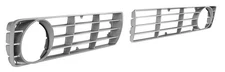 1973-75 Ford F-Series Truck; Argent Silver Plastic Grille Inserts; LH And RH;