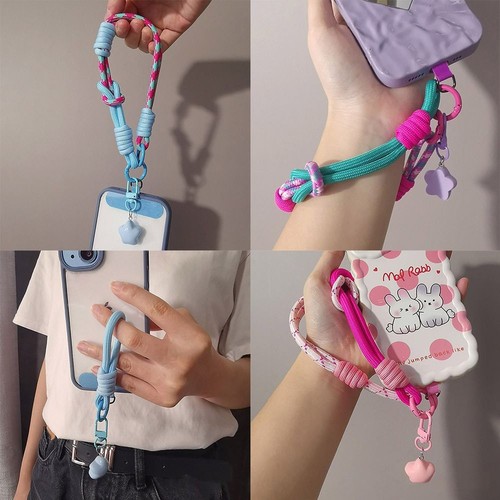 Wrist Strap Woven Thumb Strap Adjustable Short Hand Rope for Outdoor Travel - Photo 3 sur 14