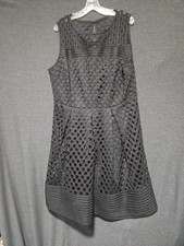 Lane Bryant Sleeveless Fit-n-Flare Little Black Dress Women's PLUS Sz 18