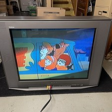 Sony Trinitron CRT TV 32" With Remote Flat HD Gaming 2001 KV-32HS20 Nice