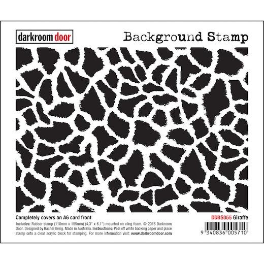 Darkroom Door Background Cling Rubber Stamp - DDBS055 Giraffe