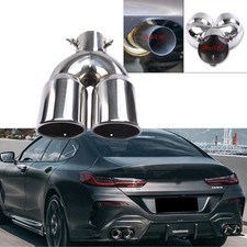 Caliber Car Rear Dual Outlet Exhaust Muffler Tips For BMW 8 Series G16 20-22 F93