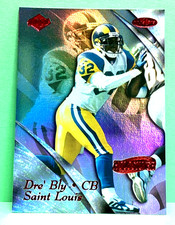 Dre Bly 1999 edge Masters holosilver sp /3500 Foil rookie card. rookie card picture