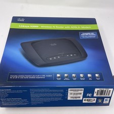 Cisco Linksys X2000 Wireless-N Router With ADSL2 Modem 2.4Ghz