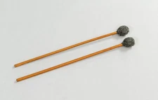Musser M-9 Gray Yarn Marimba Vibraphone Mallets Rattan Handles - Pr.