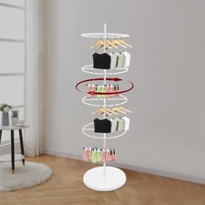 Rotatable Round Dispaly Rack Round Clothing Rack Metal Clothes Hanging Rack