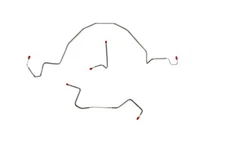 For 98-01 Ford Ranger Front Brake Line Kit 2WD RWABS Rear Drum TKT9841OM