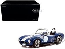 SHELBY COBRA 427 S/C BLUE 1/18 DIECAST MODEL CAR BY KYOSHO KS08048BLMW