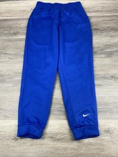 Nike Boys Size XL Pants Track Therma Fit Gym Workout Royal Blue FD3879