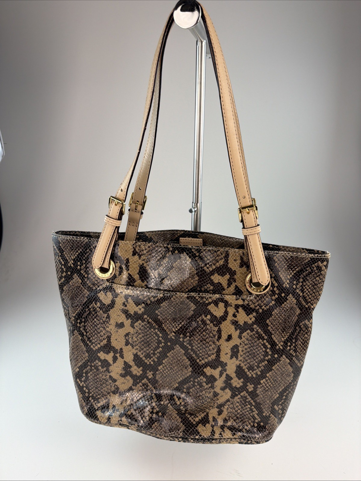 Michael Kors Large Snake Skin Python Leather Zipp… - image 1