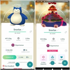 ✨ Pokémon Shiny  Snorlax  Gigantamax ✨ --- P T C -- Description
