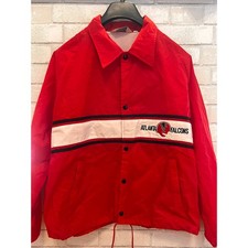 Vintage Atlanta Falcons Stahl-Urban NFL Windbreaker Jacket Red Mens XL Retro
