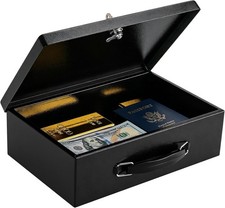 Fireproof Waterproof Lock Box for Documents J...
