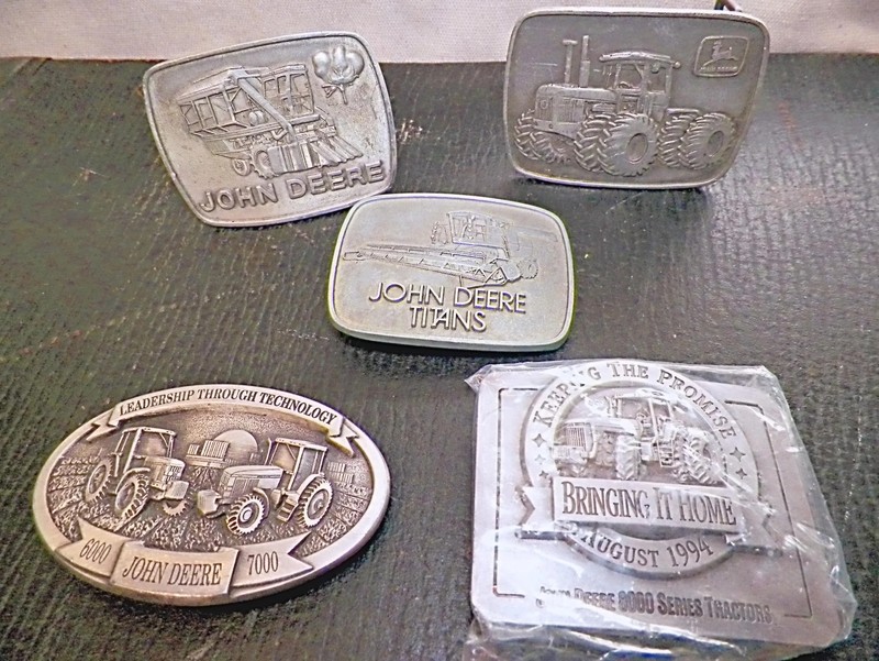 John Deere Misc Belt Buckle - lot of 5