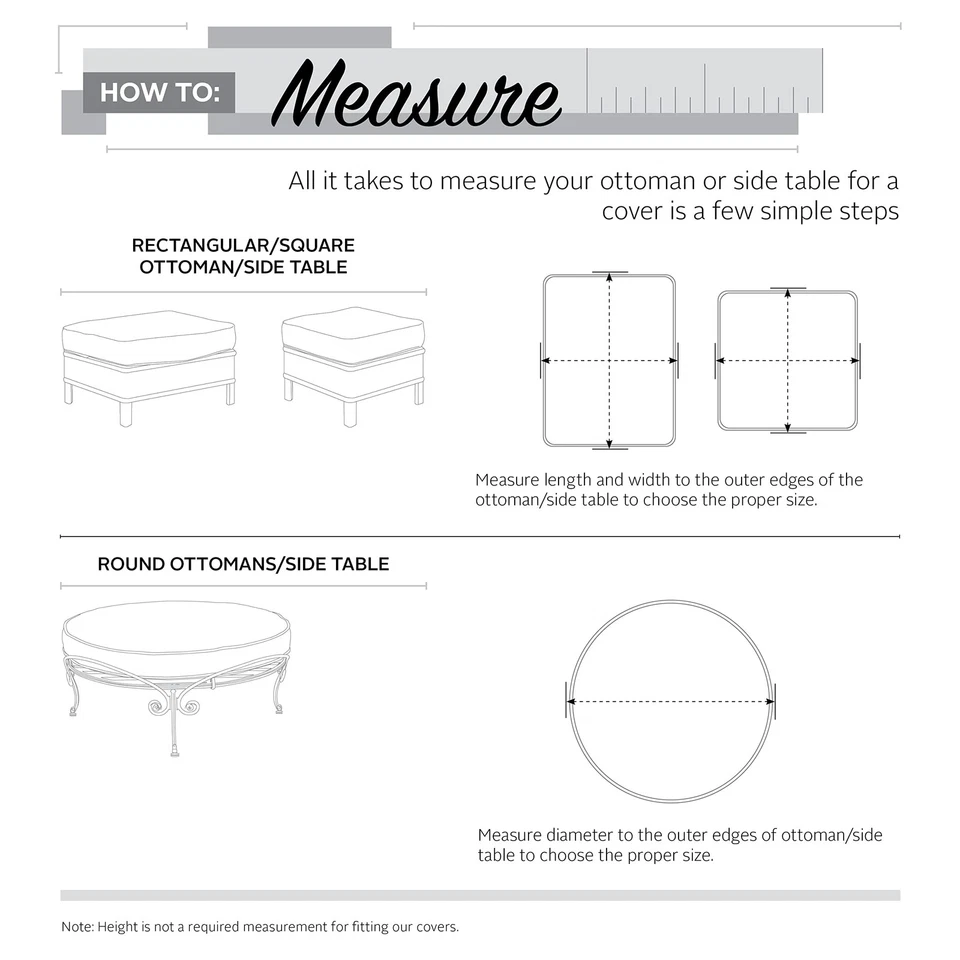 Accesorios Clásicos Rávena Resistente al Agua 24 Pulgadas Redonda Patio Otomana/Mesa... Foto 4 de 4