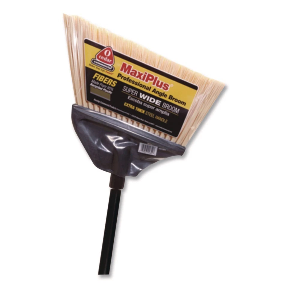 O-Cedar Commercial 91351CT MaxiPlus Prof PS Bristle Angle Brooms - BLK(4/CT)New - Image 4 of 4