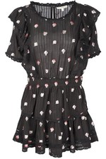 LOVESHACKFANCY BLACK MINI DRESS LARGE