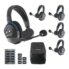 EARTEC UL5S Ultralite-HD 5-Person Wireless Intercom Headset Communication System