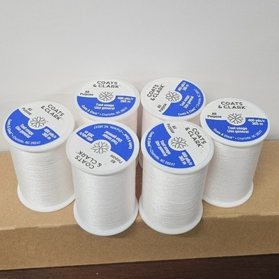 Dual Duty All Purpose Thread 400 Yards White 230-1 (6-Pack)