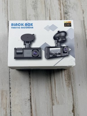 NEW Black Box Front & Rear Traffic Dash Cam-HD New In Box Fast Ship Very Nice
