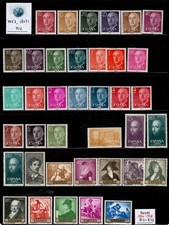 WC1_18071. SPAIN. Beautiful lot of 1954-1958 stamps. MH