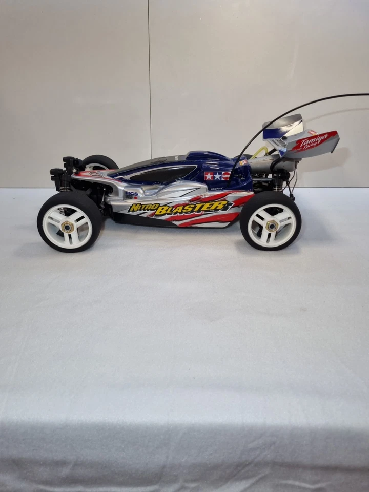 TAMIYA NITRO BLASTER NDF 01 CHASSIS GLOW ENGINE R/C CAR  1:10 Rare - Immagine 2 di 4