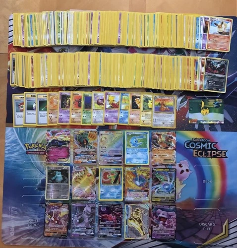 Vintage & Modern Pokemon Card Lot Holo Etc MP-Damaged Dragonite Gyarados 340+