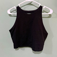 Old Navy Active PowerChill Go-Dry Light Support Sports Bra Black Size L