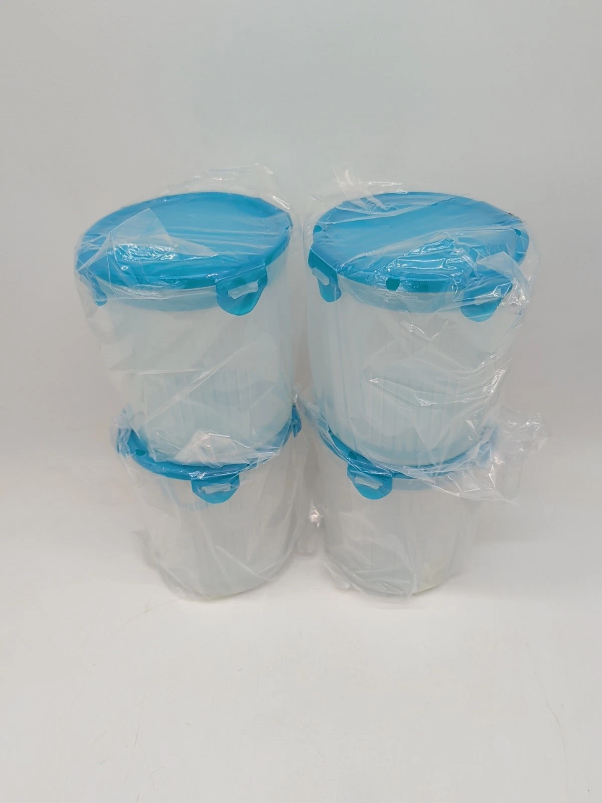 4 Lock & Lock 5-Cup Pickle Canisters Containers w/ Lift Out Strainer K38137 Teal