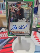 2024 Bowman - Chrome Prospect Mega Box Autographs Mac Horvath #BMA-MH Green...