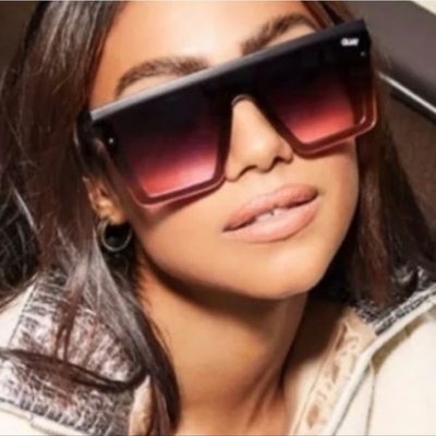 Quay Australia Hindsight Oversized Shield Sunglasses Black  display picture 2