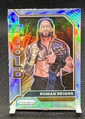 2022 Panini Prizm WWE - WWE Gold Roman Reigns #13 Silver Prizm OTC TRIBAL CHIEF