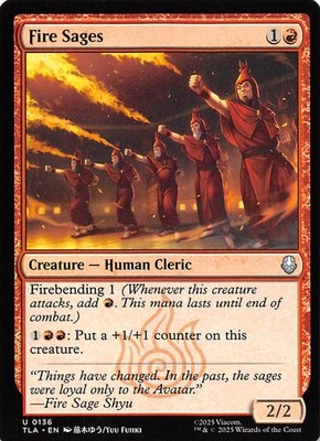 Fire Sages 136 Avatar: The Last Airbender Magic the Gathering