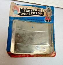 Vintage Unused Universal Frabill Lantern Reflector LR 950 Stainless Steel Plate