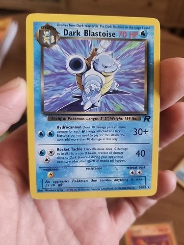 Dark Blastoise 20/82  Non Holo Rare Pokemon Team Rocket Card WOTC