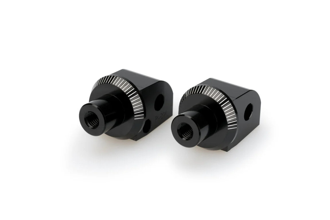Puig Footpeg Adaptors Passenger | Black | Suzuki Hayabusa GSX1300R 2021>Current