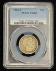 1905 S Barber Quarter PCGS VG 10, Semi-Key Date, Low Mintage Coin