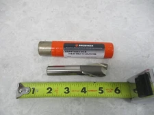BRUBAKER 7/8" DIA, 5/8" SHANK, 1-1/2" X 3-5/8" OAL, HSS, 2F END MILL, V0346