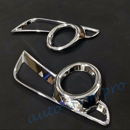 2X Chrome Fog Light Lamp Cover Trim For Toyota Highlander 2017-2019 Accessories - Picture 5 of 7