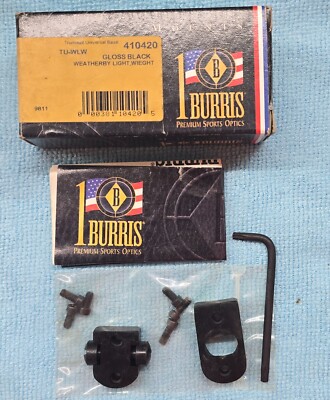 BURRIS SCOPE BASE TU-WLW WEATHERBY MARK V LIGHT WEIGHT GLOSS BLACK 410420 (MT34)