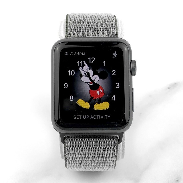 Apple Watch Sport 42mm Space Gray Aluminum Case Black Band Smartwatch - (MJ3T2LL/A) for sale 